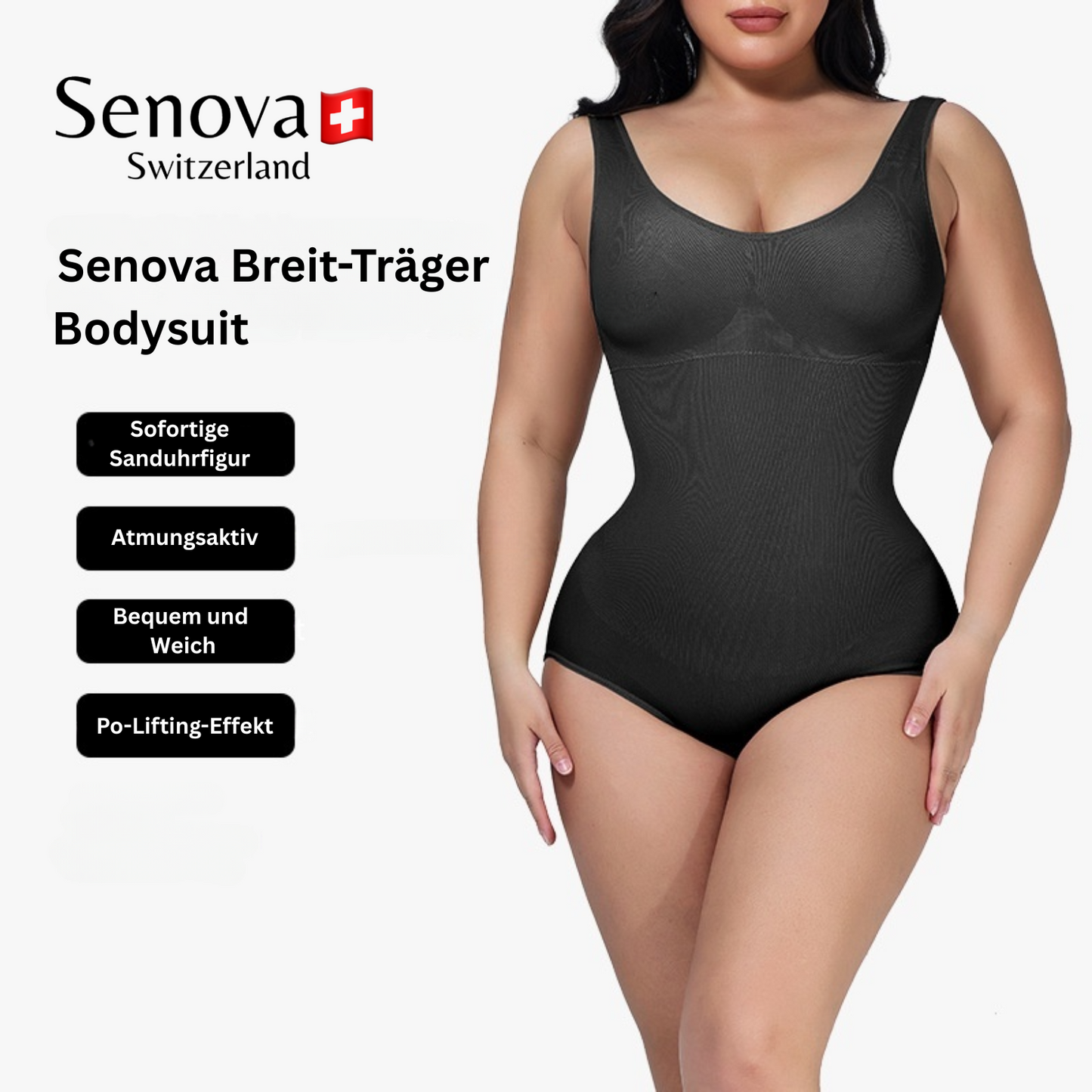 Breit-Träger Bodysuit