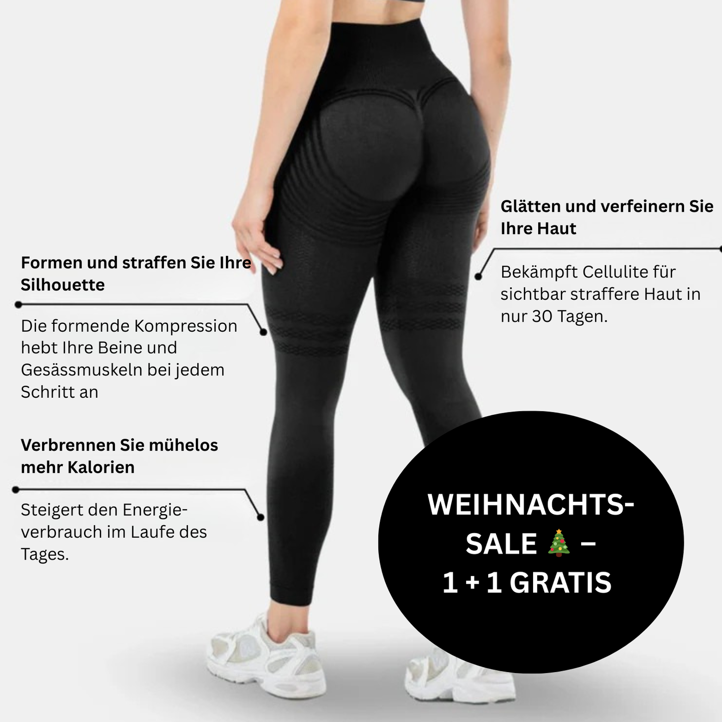 Anti Cellulite Leggings - 3D Kompression | WEIHNACHTS-SALE