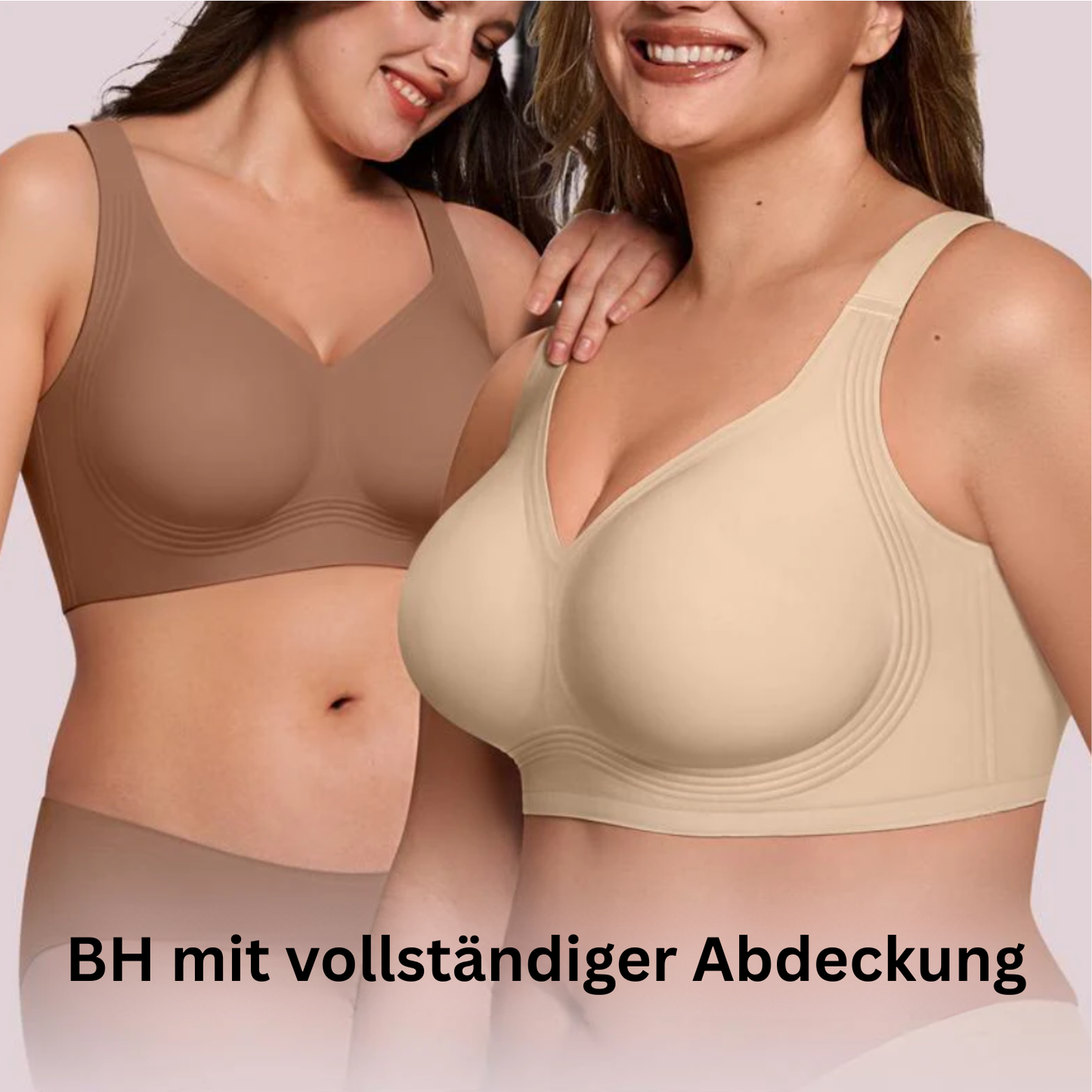 Drahtloser BH mit vollständiger Abdeckung