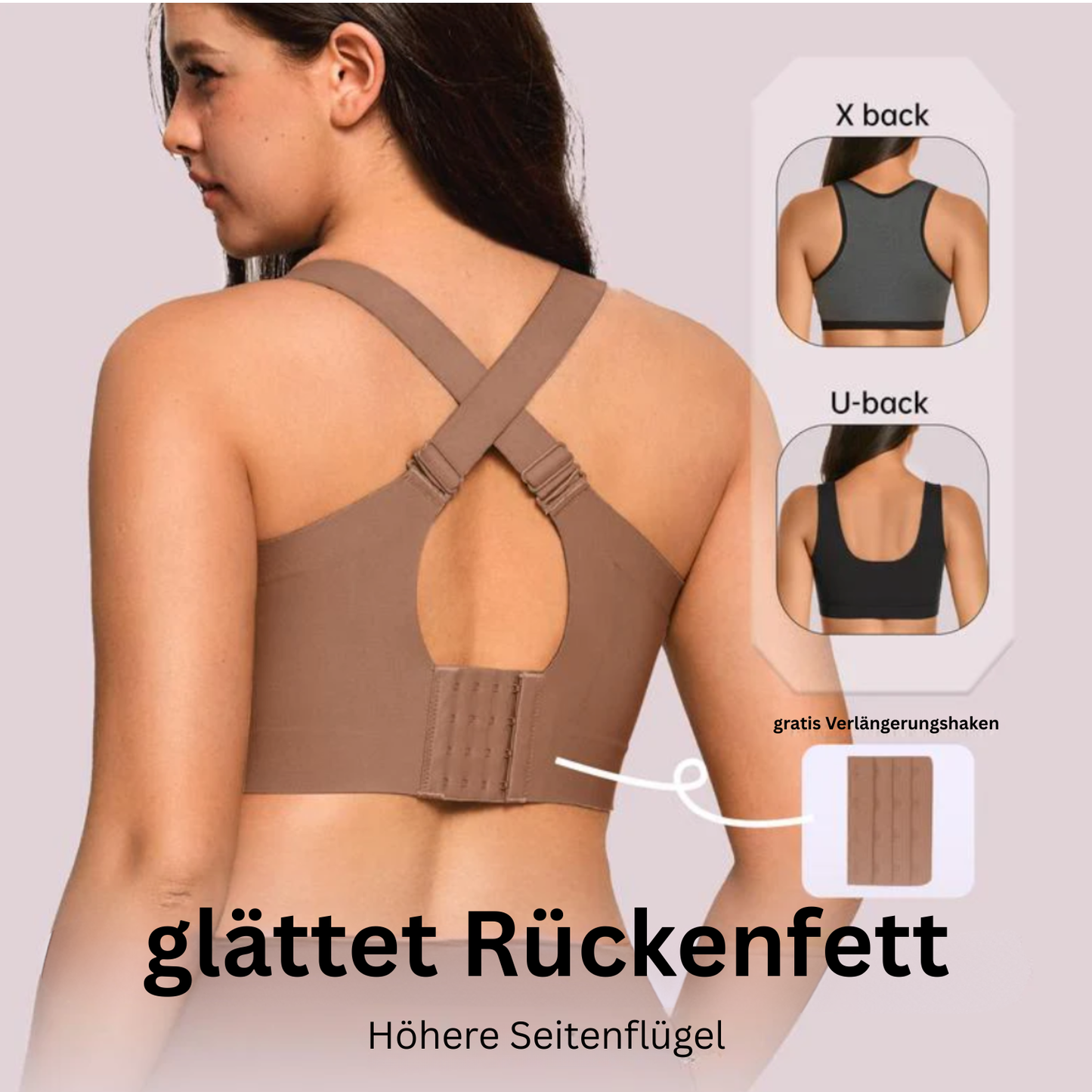 Drahtloser BH mit vollständiger Abdeckung